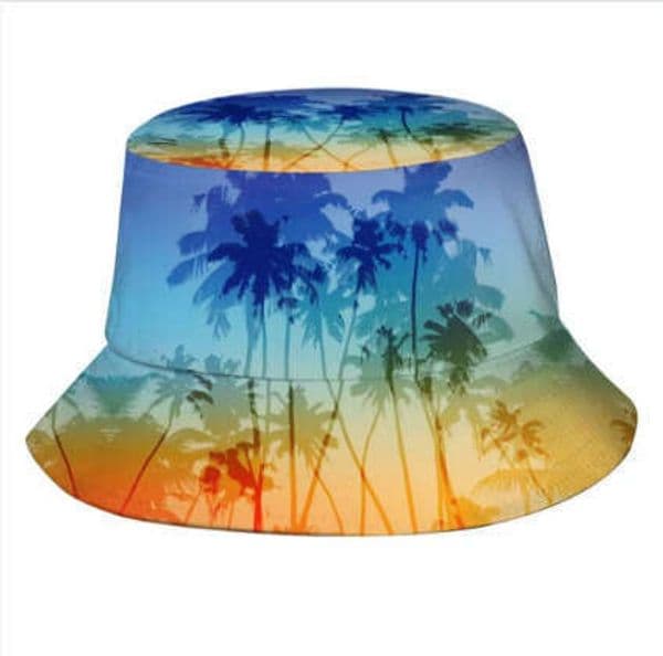 Cross-border foreign trade wholesale digital print fashion fisherman for outdoor travel, sun protection, versatile unisex bucket hat