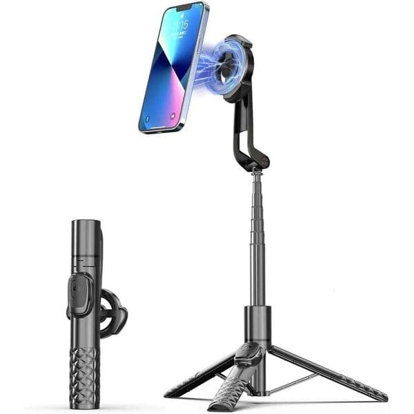 Selfie Stick iPhone Remote, Stand Tripod for Recording, Compatible with All Cell Phone and Camera