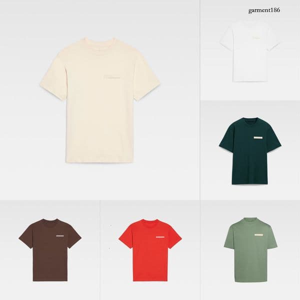 Tt T Shirt Tee For Men Womens Fashion Jacquesmu Tshirt With Letters Casual 100% Pure Cotton Summer Short Sleeve Tops Paris Tee Jacquard Shirt Printing 17a 20 85 52