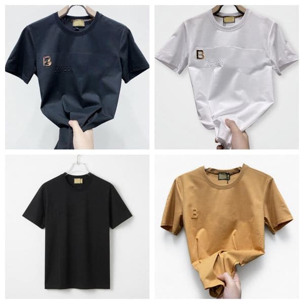 Designer T Shirts For Men Fashion Tees Breathable Soft Cotton Short Sleeve Slim Fit Luxury Streetwear Summer Outdoor Casual Tops