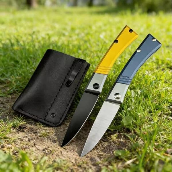 2Models 315 Successor Slipjoint Folding Knife 2.56" D2 Satin Drop Point Blade, T6-6061 Aluminum Handles