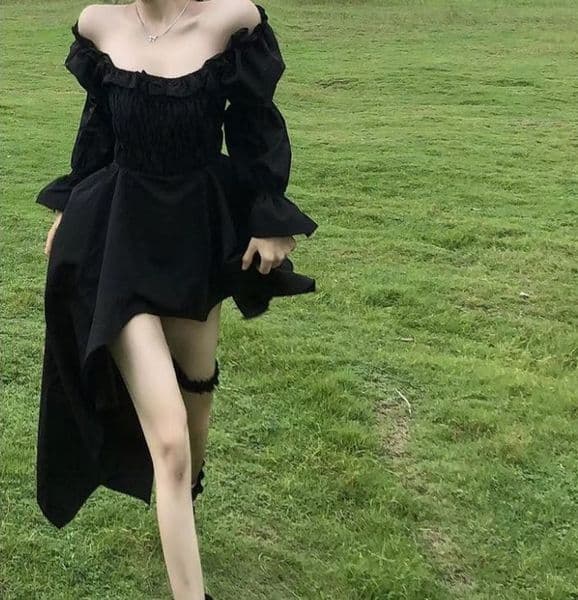 Bestseller Plus-Size Loose French Long-Sleeve Early Autumn Vintage First Love Fairy Dress, Ultra-Fairy Style Ddmysat