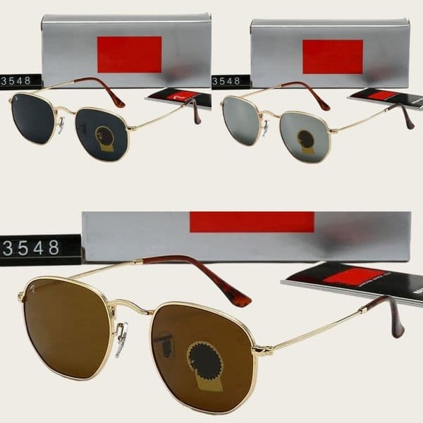 Designer Sunglasses Women Men RB Classic Outdoor Sunshades Beach Leisure Style Goggles Uv Protection Metal Oval Full Frame Commute Essential fa954