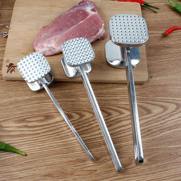 Zinc Alloy Meat Tenderizer Hammer Mallet Tool for Pounding Beef Steak Chicken Pork Meat Hammer Kitchen Tool