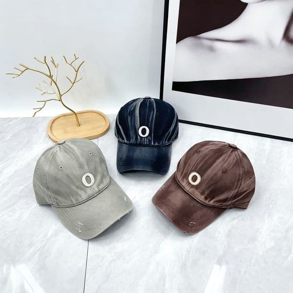 C265AJ6 Retro Washed Denim Baseball Cap for Women Men Adjustable Back Strap Outdoor Activities Travel Streetwear Casual Sun Protection Multiple Color