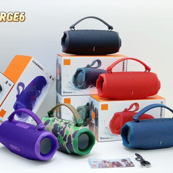 Charge 6 Waterproof & Dustproof Bluetooth Speaker with Shock Absorption for Outdoor Use