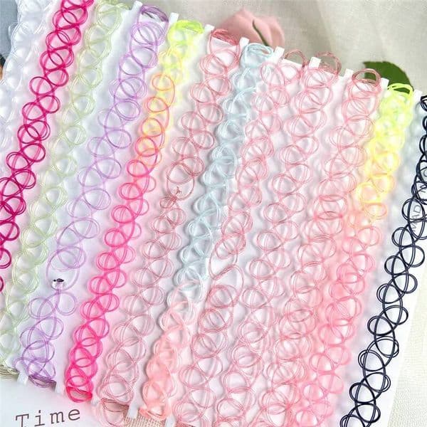 New Collares Vintage Stretch Tattoo Choker Necklaces For Women Girl Charm Gothic Elastic Necklace Female Wedding Gift ddmythur