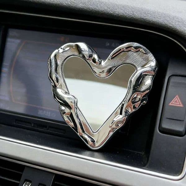 Phone INS Korea Silver Heart Grip Tok Mirror Luxurious Finger Holder Griptok Mobile Stand For iPhone Samsung