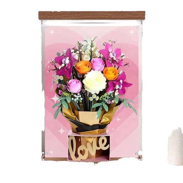 30cmx35cmx50cm Acrylic Display Case for Lego 10342 Pink Bouquet Transparent Protective Cover Dustproof Storage Box