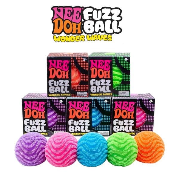 NeeDoh Fuzz Ball Blind Box Series Desktop Ornament Stress Relief Toys Suitable For People Under Pressure Fun Soft Stress Ball BY SEA