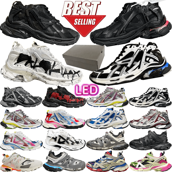 Designer best-selling led runner led 7.0 7.5 track led 2.0 3.0 luxury dirty style sneakers brand shoes dady shoes ancien men women trainers tennis shoes sizes 35-46