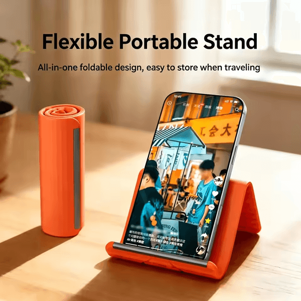 Holder phone Flexible Phone Stand Foldable Silicone Desktop Tablet Laptop Stand Portable Adjustable Universal Holder for Travel Office Bed phone holders free ship