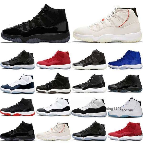 2023 hotting original 11s basketball shoes men Prom Night Platinum Tint Midnight Navy PRM Heiress blue gym red space jam Concord 23 Bred