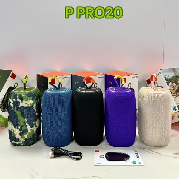 Portable P Pro20 Bluetooth Audio System Featuring Bass Boost - Ideal for Indoors/Outdoors
