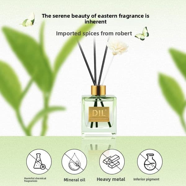 DIL Reed Diffuser Gardenia Tea Scent Long Lasting Essential Oil Indoor Wardrobe Aromatherapy High-end Home Hotel Fragrance Air Freshener