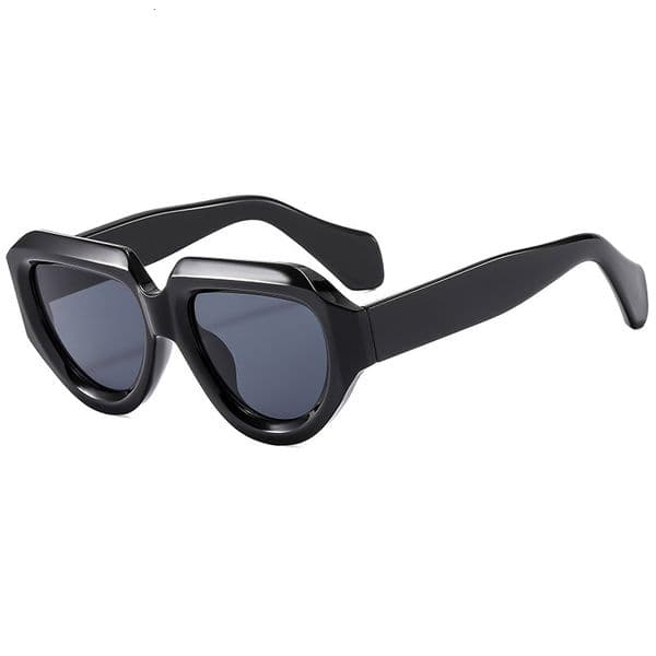 High Quality New winter wine glass men, European and American style unique triangular geometric fashion sunglasses for women