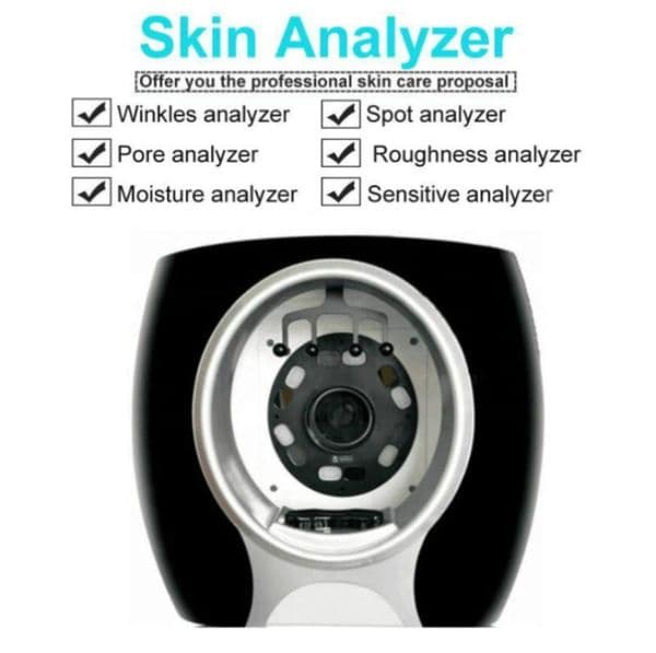 Slimming Machine Mirror Face Led Watch Facial Reveal Imager Skin Analyzer Analysis High Resolution Camera Provide Detailed Result Page Devic306