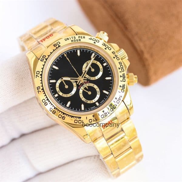 Top quality dayton watch day tona mens watch super clone watches 4131 mechanical movement designer watch sapphire glass 40mm 904L steel with box 0QEE