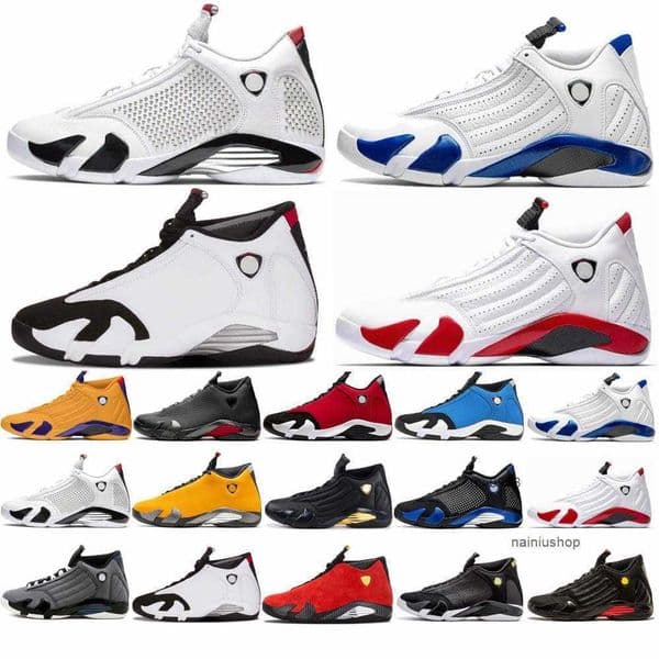 Basketball Shoes Indiglo Sneakers Triple Black Toe Royal Blue Gym Red University Gold Thunder Men 14 High 14S Doernbecher Multi-Color