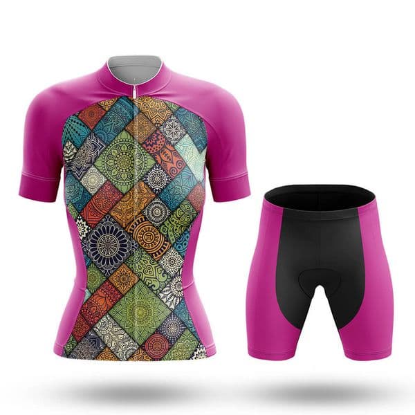 2026 Women Mandala Blossom Cycling Team Jersey Bike Shorts Bib Set Ropa Ciclismo WomenS MTB Shirt Summer Pro Bicycling Maillot Bottom Clothing