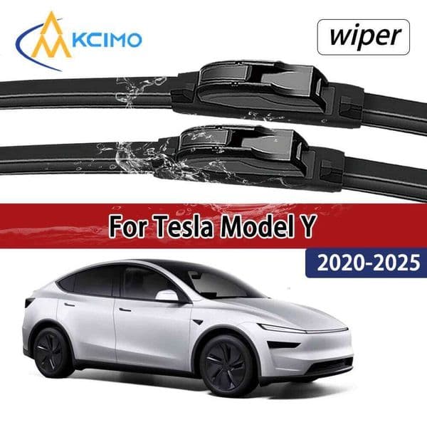 For Tesla Model Y 2020-2025 2021 2022 Compatible Durable Silent Front Wiper Blades Car Windscreen Auto Window Accessories