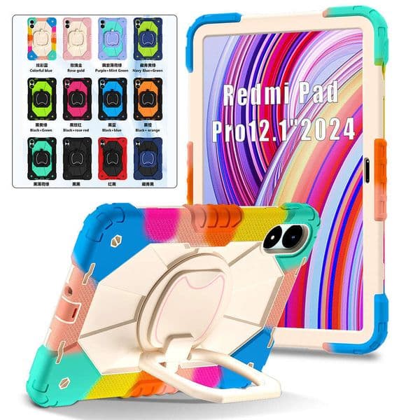 Suitable for Pro 12.1inch SE 8.7inch Redmi Pad2 wristband 360-degree rotating stand with shoulder strap