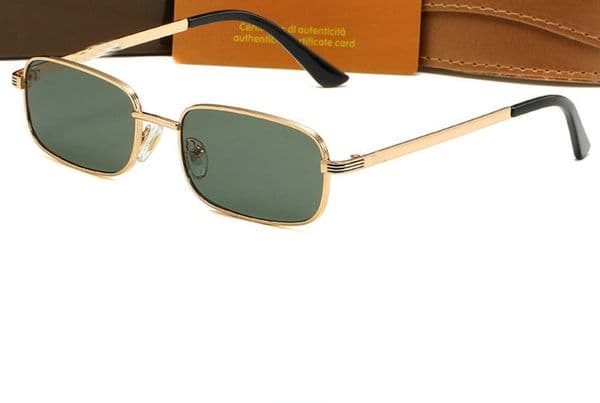 Square OVAL Sunglasses With Web Designer Counters The Same Type Of Double G Sunglasses For Men And Women Sunglasse Big Face Thin Anti-ultraviolet Driving Glasses 2003