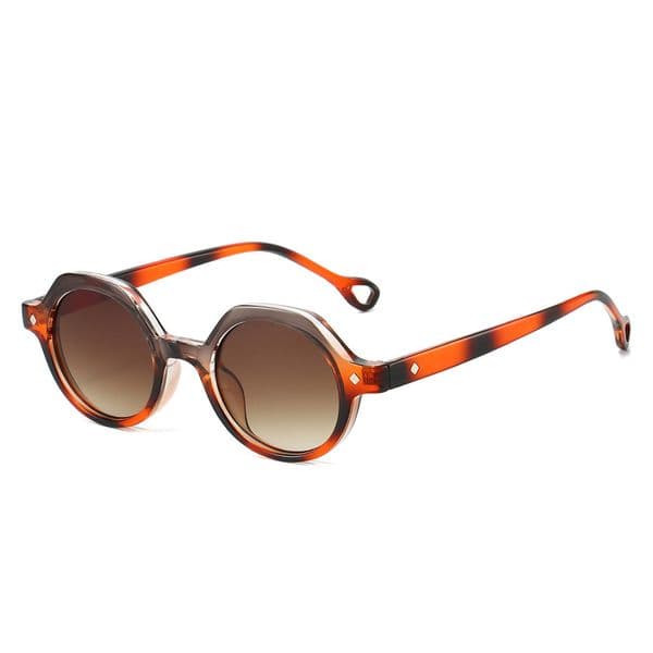 High Quality 2025 New European and American for Men, High-End Retro Fashionable Polygonal UV-Protective Sunglasses