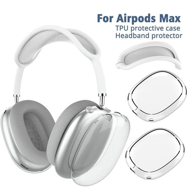 USA Stock for ANC promax headband headphones transparent podsmax Silicone Waterproof Protective case pro maxs headphones case