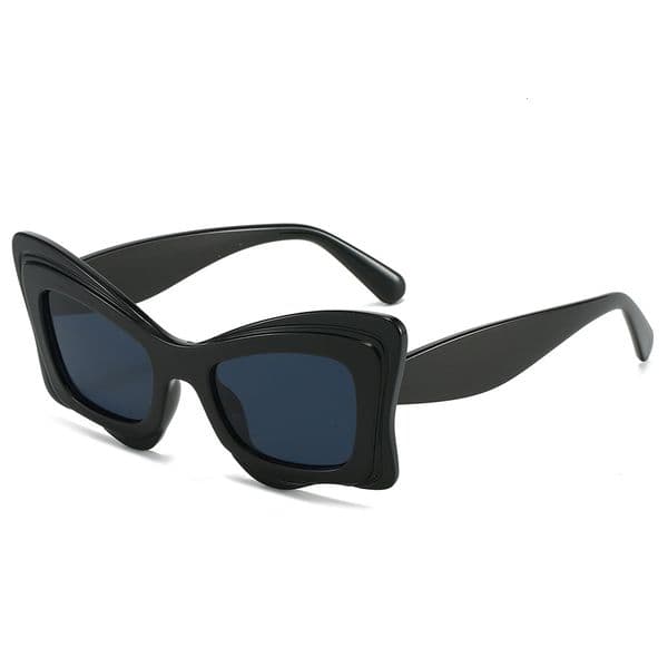 High Quality New Personalized Butterfly European and American Hip-Hop Internet Celebrity Ins Fashion Large Frame Cat Eye Sunglasses for Women