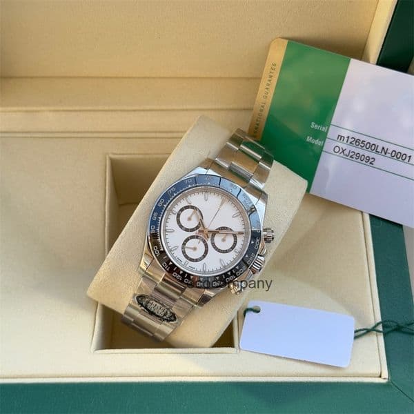 Top quality dayton watch day tona mens watch super clone watches 4131 mechanical movement designer watch sapphire glass 40mm 904L steel with box 958F