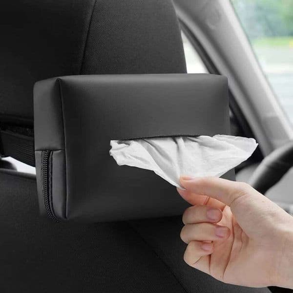 Car sunshade seat backrest suspension armrest tissue box, car storage and organization