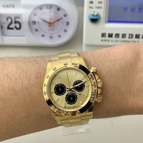 Top quality dayton watch day tona mens watch super clone watches 4131 mechanical movement designer watch sapphire glass 40mm 904L steel with box 6NAN