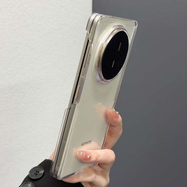 Suitable for Honor MagicV6 middle-axis phone case, OPPO FindN6, Huawei X6, magnetic Mate X7, X5, transparent