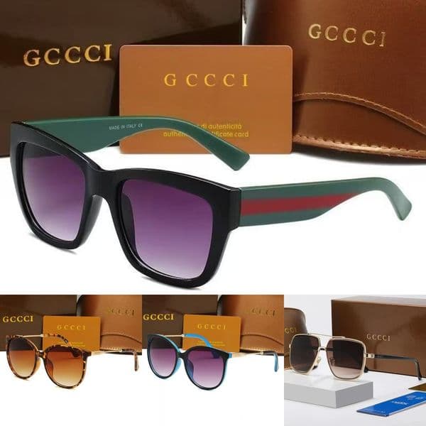 Luxury Cat Eye Sunglasses Oversized Round Frame Gradient Lens UV400 Protection Metal Temple Fashion Eyewear for Women Daily Party