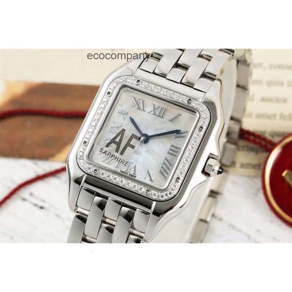 Top quality panthere watch women mens watch super clone watches swiss quartz movement 316L steel strap sapphire glass 22mm 27mm with box JLP9