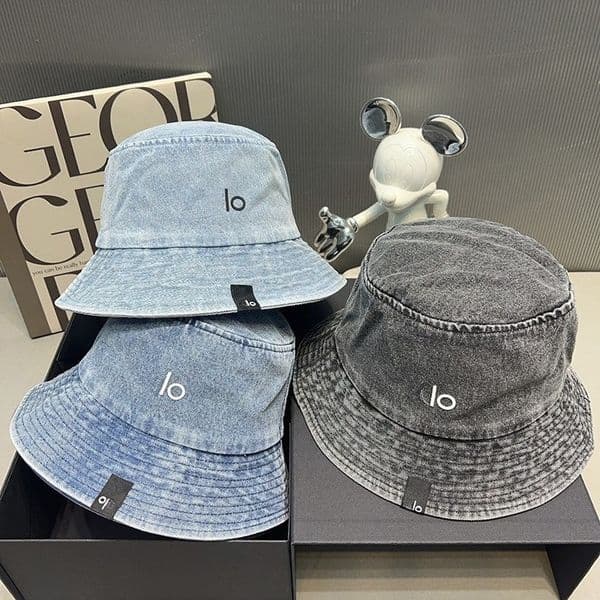 Denim Bucket Hats for Men Women Designer Wide Brim Hats Fisherman Cap Vintage Cotton Denim Sun Hat Casual Streetwear Summer Hat with Logo
