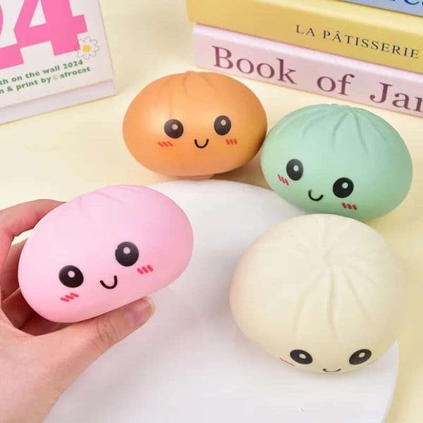 Squishy with steamer Box reducing rebound toy Stress Relief Sensory Ball Decompression Toy