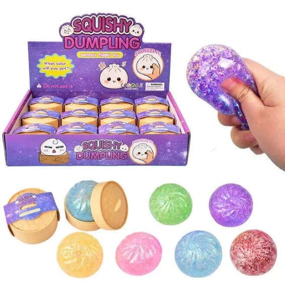 NEW Slow Rebound Glitter Colored Stress Relieving Balls Decompression Toy Wholesale