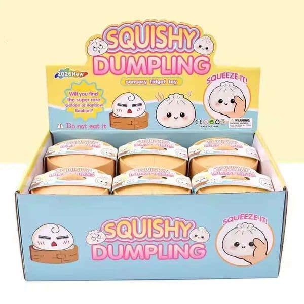 Colorful Glitter Dumpling Release Ball Sensory Toy For Stress Balls Simulation Food Squishies Bun Steamer Squeeze Gifts
