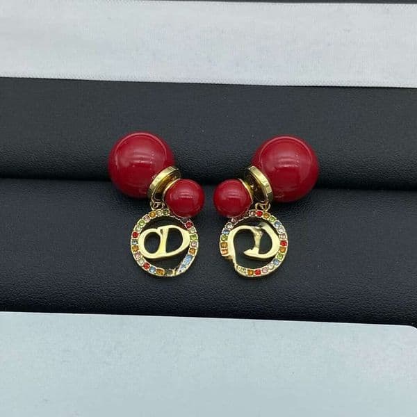 Designer jewelry pearl earrings for women, classic versatile full-diamond letter, high-end s925 ear studs cz studs sterling Fashion jewelry