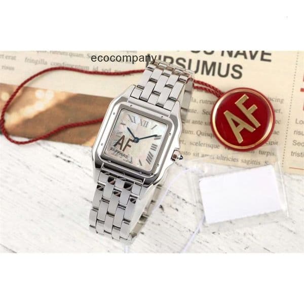 Top quality panthere watch women mens watch super clone watches swiss quartz movement 316L steel strap sapphire glass 22mm 27mm with box 5T0S