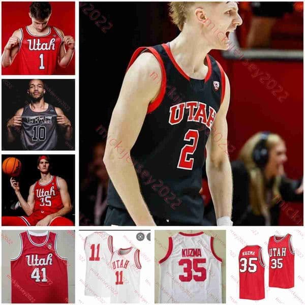Kyle Kuzma Andrew Bogut Utah Utes Basketball Jersey Jakob Poletl Marco Anthony Eli Ballstaedt Jaxon Brenchley Mens Custom Stitched Gavin Baxter Utah Jerseys