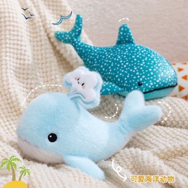 Stuffed & Plush Animals Ocean Whale Plush Toy Cute Aquarium Shark Doll Pillow Whale Shark Stuffed Animal Doll