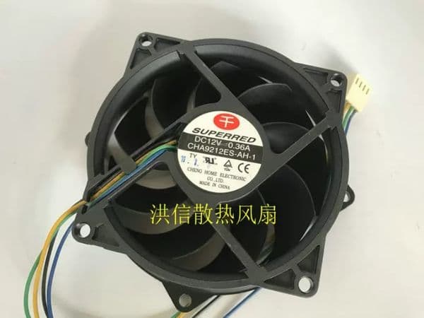 Free shipping original CHA9212ES-AH-1 DC12V 0.36A 4-wire PWM cooling fan
