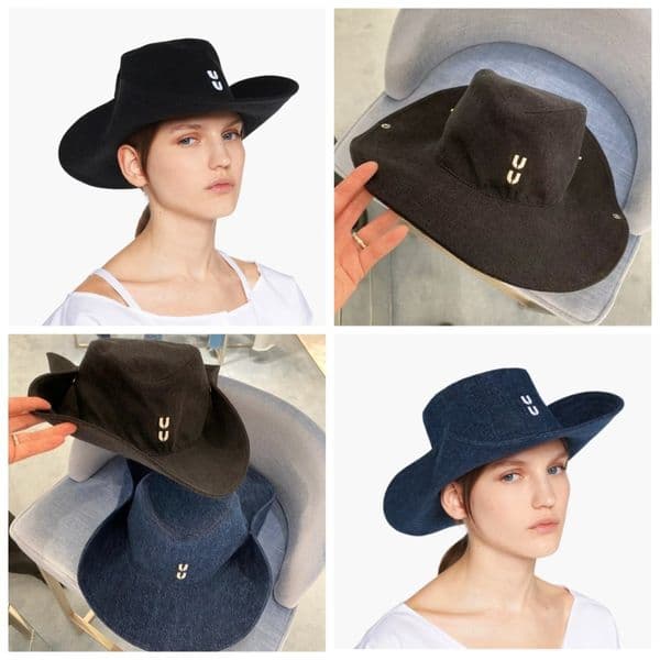 Designer Denim Cowboy Hat Wide Brim Foldable Bucket Sun Hat for Men Women Casual Travel Outdoor Jean Fisherman Sun Protection Hat Premium Quality