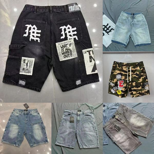 26ss Fashion men's designer short mixed emotion short Fashion new mixed emotion jeans shorts