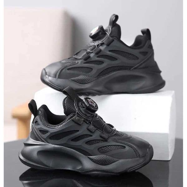 Children Sports Running Shoes Rotating Buckle Kids Mesh Breathable Shoes Spring Autumn Outdoor Sneakers Boys Girls Casual Shoes M240903