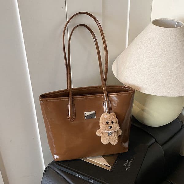 Bestseller Korean Ins Trendy Fashion Large Tote 2025 Autumn New Simple Shoulder For Work And Commuting Versatile Women's Bag Ddmytues