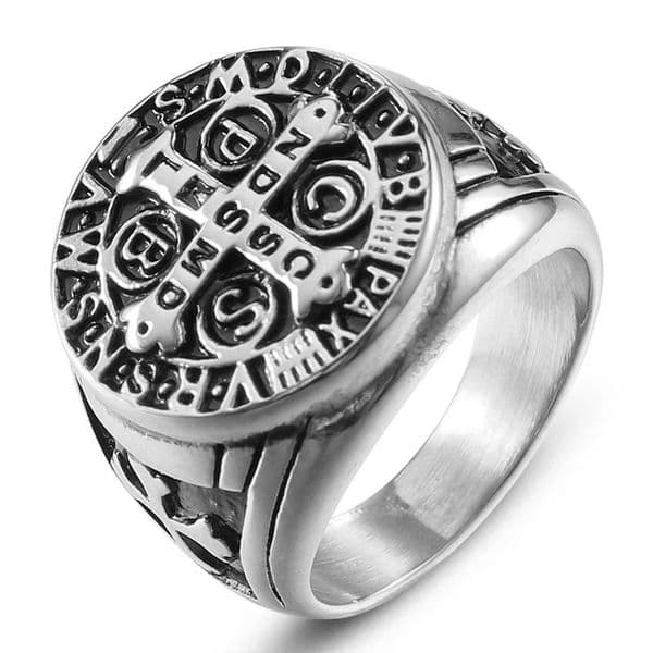 rune men, trendy on Instagram, niche design, black vintage Viking personalized tail ring for men and women
